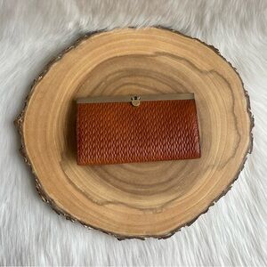 LIKE NEW Patricia Nash woven leather Cauchy wallet